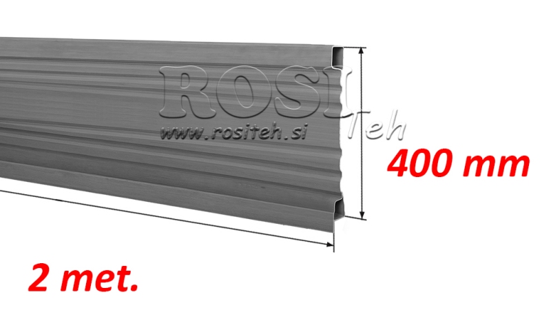 STRÁNKA PRO SLOŽENÝ PŘÍVĚS 2 METRY - VÝŠKA 400 mm