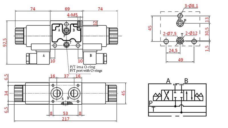 HIDRAULINIS ELEKTROMAGNETINIS VOŽTUVAS YEAT-SURINKIMUI 12V N1