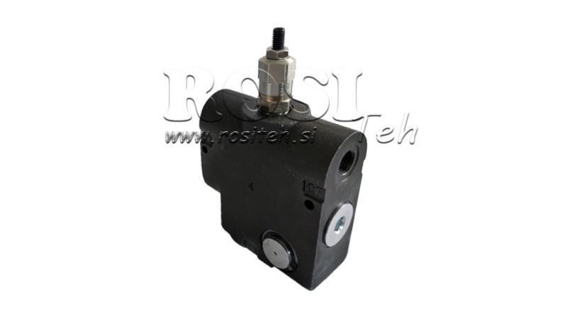 PRIORITETINIS VOŽTUVAS 3/8 SU SKALE IR SAUGOS VOŽTUVU 0-30lit, 0-200bar