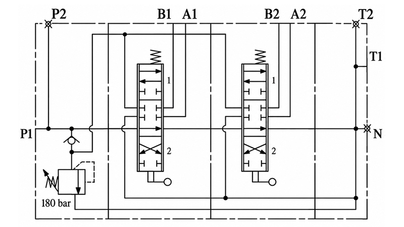 RANKINIS HIDRAULINIS VOŽTUVAS MONOBLOKINIS 2xZ80