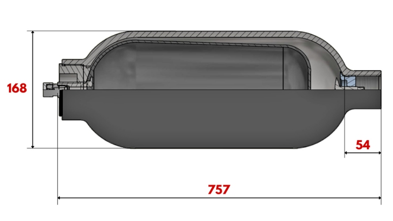 HIDRAULINIS AKUMULIATORIUS 10 LIT - BSP 1