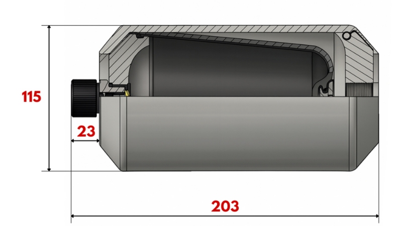 HIDRAULIKUS AKUMULÁTOR 1 LIT - M18x1,5