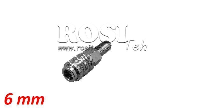 PNEUMATINIS GREITAS SUJUNGIMAS Moteriškas 6mm - DN7.2