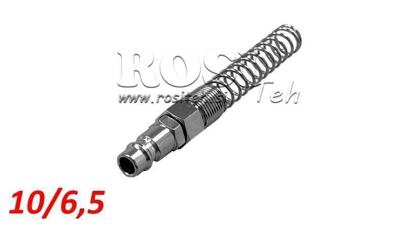 ПНЕВМАТИЧНО БЪРЗО СВЪРЗВАНЕ МЪЖКО СРЕБРО 10/6.5 - DN7.2