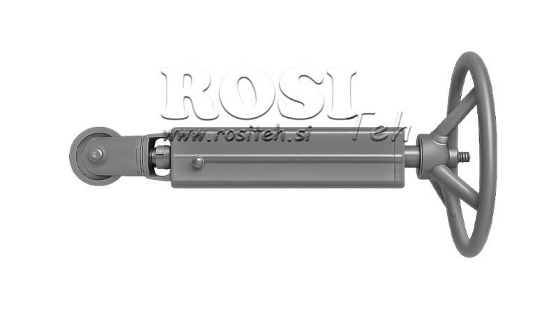 NAPIERAK KABLOWY Z KOŁEM DO HAMULCA RĘCZNEGO PRZYCZEPY Z KOŁEM PASOWYM