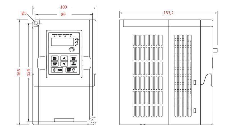FREKVENSSÜNDIJA-INVESTOR 1Faasi 1.5kW GD10-1R5G-S2-B