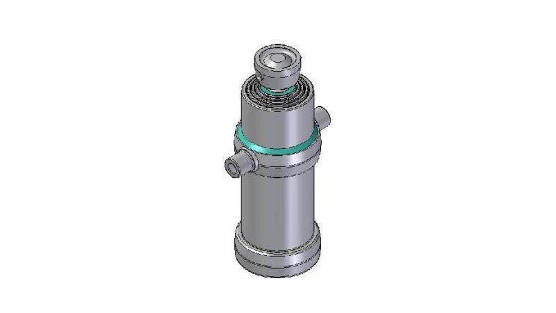 4045S - TELESCOPIC CYLINDER STANDARD/BALL 4 ETAPPI LÖÖK 1490 DIAMEETER 170