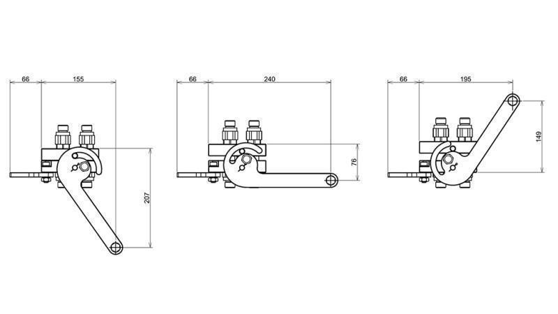 MULTI-FASTER SUJUNGIMAS 4way BSP1/2 NAUJO TIPO TRAKTORIAUS DALIS