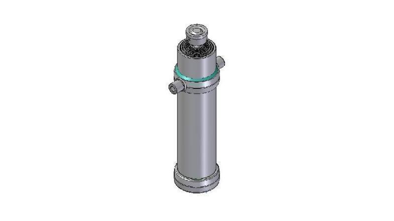 6025S - TELESCOPIC CYLINDER STANDARD/BALL 6 STAGES STROKE 3585 DIAMETER 170