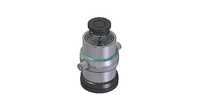 6052S - TELESCOPIC CYLINDER STANDARD/BALL 6 STAGES STROKE 1775 DIAMETER 215
