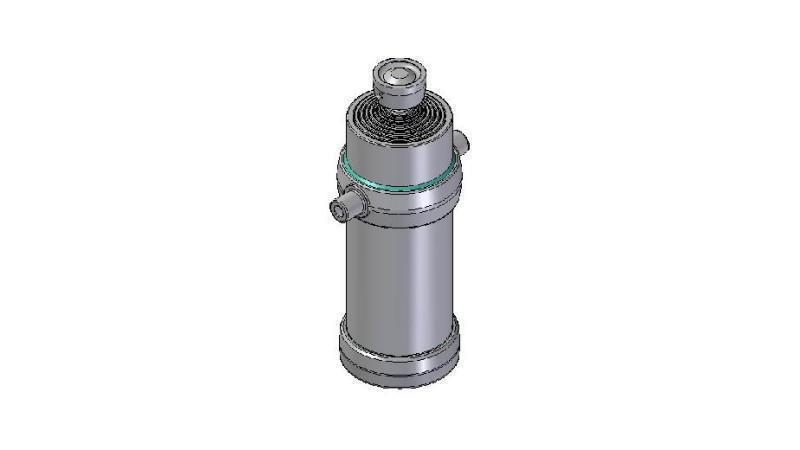 8027S - TELESCOPIC CYLINDER STANDARD/BALL 8 STAGES TRAVEL 3890 DIAMETER 215