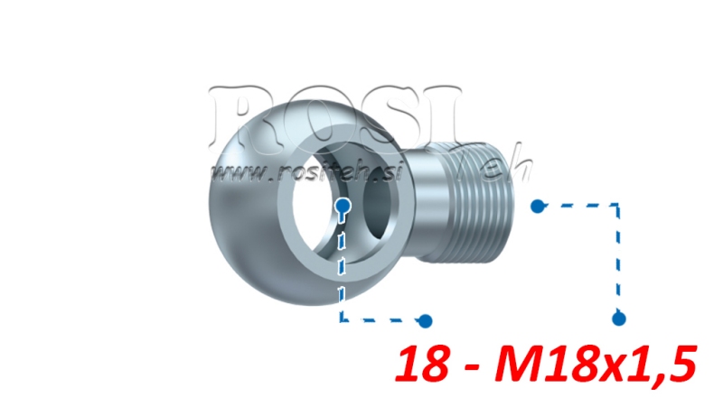 HYDRAULICKÁ BANJO SPOJKA M18X1,5-18