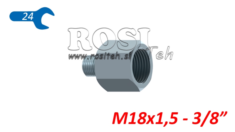 HYDRAULICKÝ ADAPTÉR SAMEC–SAMICA 18x1,5-3/8