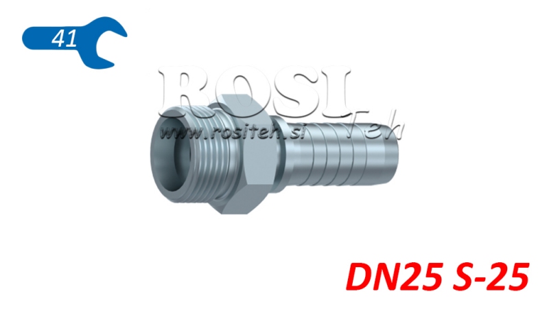 HYDRAULICKÉ PŘIPOJENÍ CES 25 S MUŽSKÝM DN25-M36X2