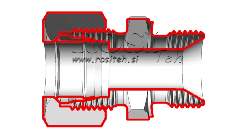 HIDRAULINIS DUBLINIS CILINDRAS SU VERŽLE AS6-BSP1/4