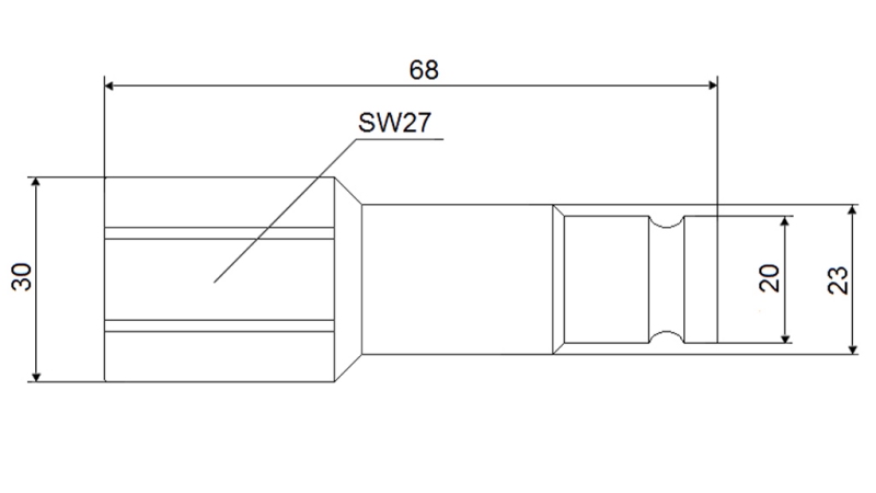HITRA SPOJKA BAGER FFH MOŠKA 1/2 light