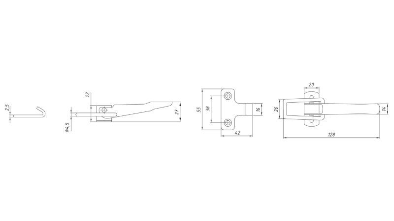 PRIEKABOS ŠONINIO SKYDELIO UŽRAKTAS, NAPA XL TIPAS