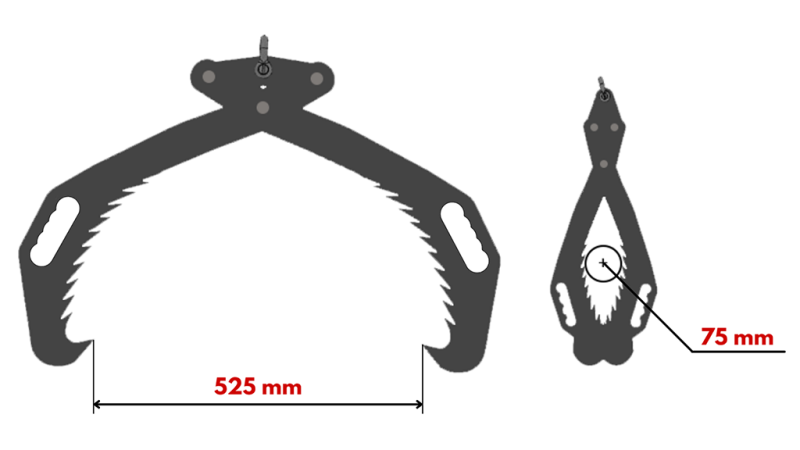 ROČNA GOZDARSKA KLEŠČA GRIPPER HD50 (500mm) CINKANA
