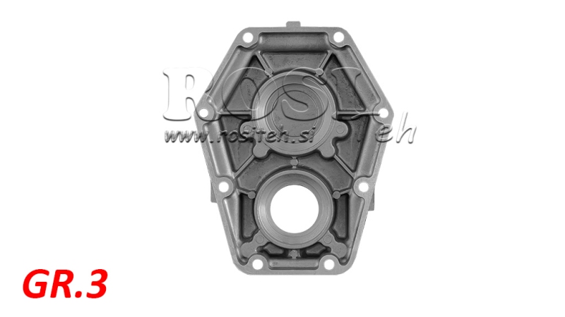 CARTER ARRIERE POUR BOITIER MULTIPLICATEUR D’UNE POMPE HYDRAULIQUE DE GROUPE 3