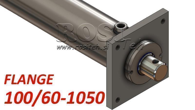 hidraulinis cilindras su tvirtinimo plokšte 100/60-1050