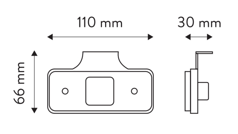 LED ŽYMEKLIS BALTA 12V