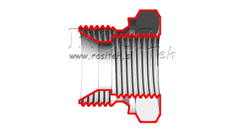 HIDRAULINIS ADAPTERIS PATINIS-MOTERINIS 1 1/2- 1 1/4