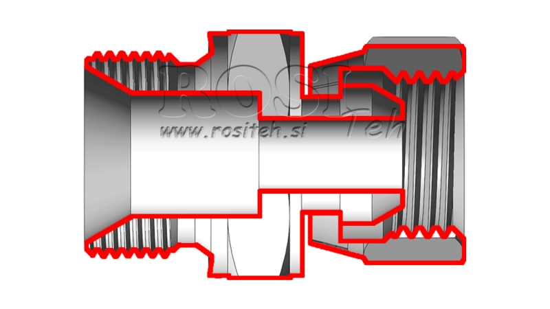 HIDRAULINIS SUKAMOS VERŽLĖS REDUKTORIUS BSP  3/4-BSP 1