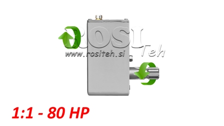 TRAUKTORIAUS PAVARŲ DĖŽĖ - INVERSION 1:1 (80AG-60KW) Moteriška-Vyriška