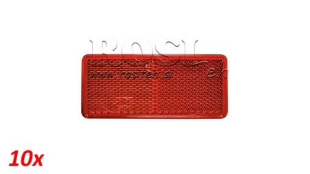 RISTKÜLGLIK REFLEKTOR PUNANE 105X48 (10TK)