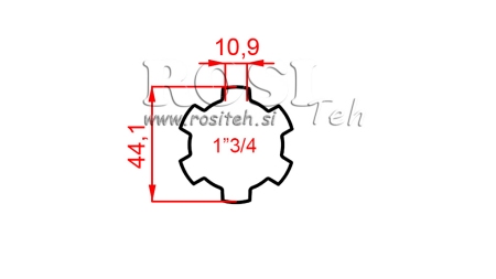 KARDANOVÝ ADAPTÉR POUZDRO 1-3/4 (120 mm)