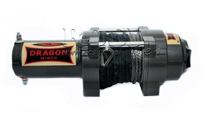 12 V ELEKTRINIS WINCH DWH 3500 HD - 1588 kg - SINTEZINĖ VIRVĖ