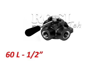 RUČNÝ  3 CESTNÝ  VENTIL DF 1/2 - 60lit