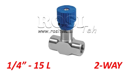 REGULADOR DE FLUXO VRFB - VÁLVULA DE AMORTECIMENTO 1/4 BIDIRECIONAL - 15LIT