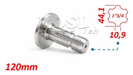 ΑΝΤΑΠΤΟΡΑΣ ΚΑΡΝΤΑΝ ΜΕ ΦΛΑΝΤΖΑ 1-3/4 (120 mm)