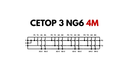 PAGRINDAS CETOP3 NG6 4M