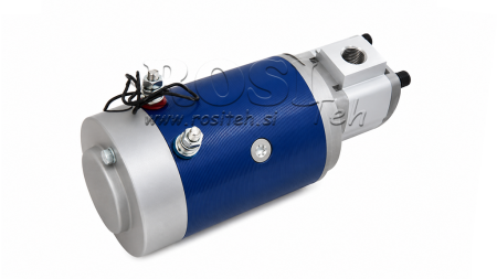 HIDRAVLIČNI SKLOP ČRPALKE GR.1 + ELEKTRO MOTOR 12V 1,6kW = 2,5cc - 6,6lit