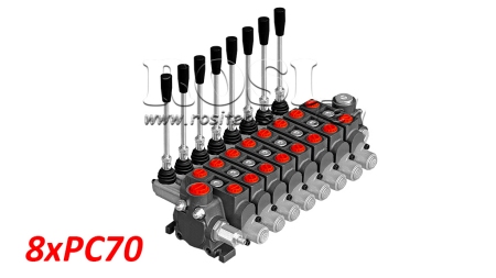 DISTRIBUTEUR HYDRAULIQUE MODULAIRE 8XPC70 - 70 L/MIN