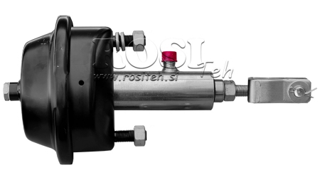 HIDROPNEUMATINIS STABDŽIŲ AKTUATORIUS PRIEKABAI