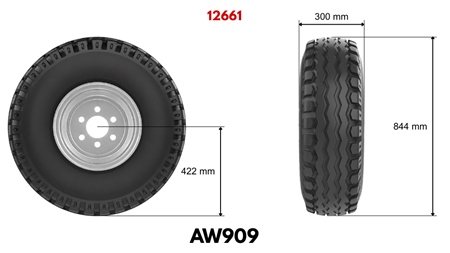 11,5/80-15,3 PADANGA AW909 (14 PR) SU RATLANKIU 9,00 x 15,3