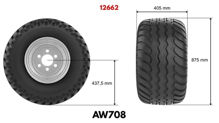 400/60-15,5 PADANGA AW708 (16 PR) SU RATLANKIU 13,00 x 15,5