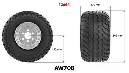 19,0/45-17 PADANGA AW708 (14 PR) SU RATLANKIU 16,00 x 17