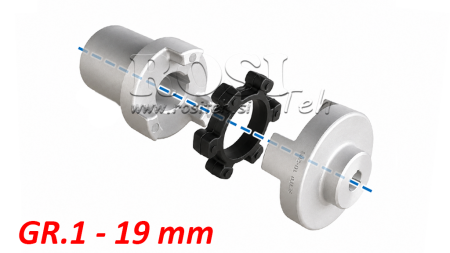GUMMIKOPPLINGSINSATS ND5 (0.55-0.75KW)  19MM/GR1