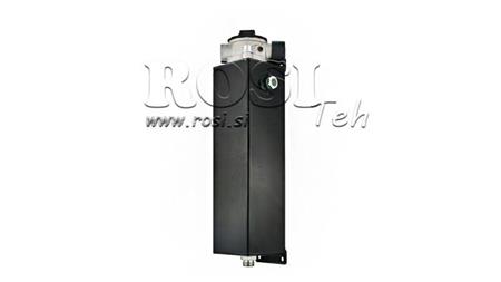 METALL RESERVOAR 3 LITER KUB 100x113x350mm KOMPLETT MED UTRUSTNING