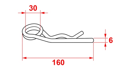 DVIGUBO VIJIMO R FORMOS KAIŠČIŲ ASORTIMENTAS Φ 6 MM (5VNT)