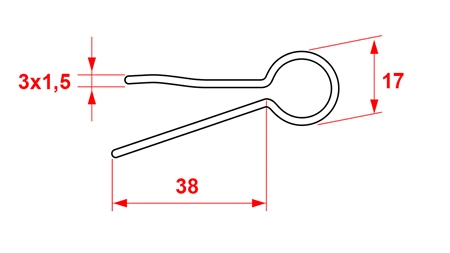 SAUGUMO KIRPIMŲ RINKINYS 3X1.5 (5VNT)