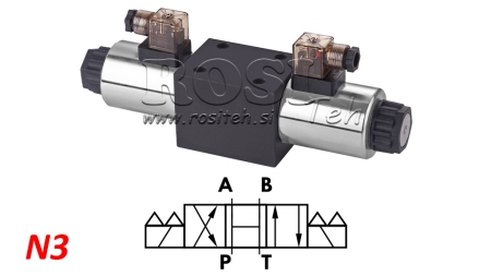 DISTRIBUTEUR HYDRAULIQUE ÉLECTROMAGNÉTIQUE KV-4/3 CETOP 5 N3