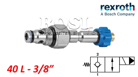 HYD. LUKKET ELEKTROMAGNETISK KONTROLLER FOR 2-VEGT VENTIL REXROTH 3/8 40-LIT