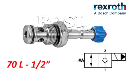 HYD. ZAVŘENÝ ELEKTROMAGNETICKÝ OVLADAČ PRO 2-CESTNÍ VENTIL REXROTH 1/2 70-LIT