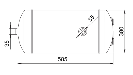 ORO STABDŽIŲ REZERVUARAS 60 LIT 585X380 ECO