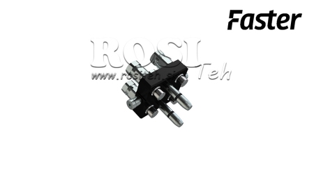 MULTI-FASTER JUNGTIS 3 KRYPTYS BSP 1/4 JUDANTI DALIS (VIENA RANKENA)